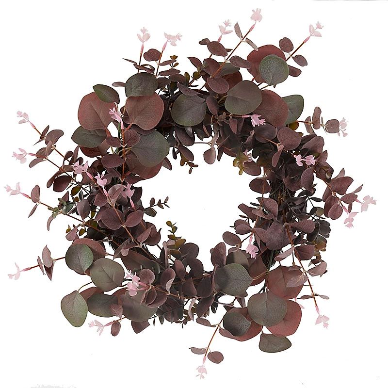 SG: Eucalyptus Whirl Wreath - Violet 40cm