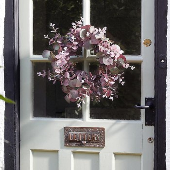 SG: Eucalyptus Whirl Wreath - Violet 40cm