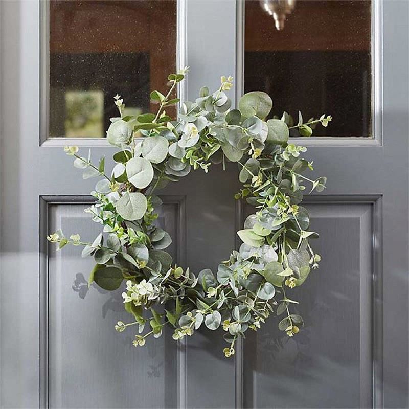 SG: Eucalyptus Whirl Wreath - Verde 40cm