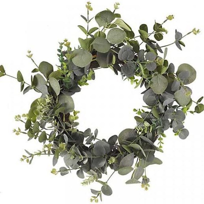 SG: Eucalyptus Whirl Wreath - Verde 40cm