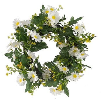 SG: Daisy Whirl Spring Wreath 40cm
