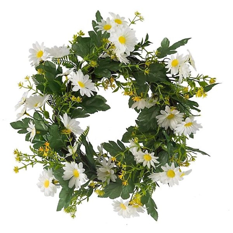 SG: Daisy Whirl Spring Wreath 40cm