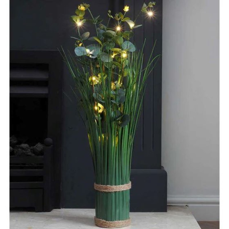 SG: In-Lit Bouquet - Eucalyptus 70cm