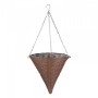 SG: 14'' Chestnut Faux Rattan Cone