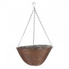 SG: 14'' Chestnut Faux Rattan Basket