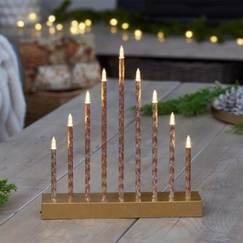 SG XMAS : 9 LED CANDLEBRIDGE GOLD