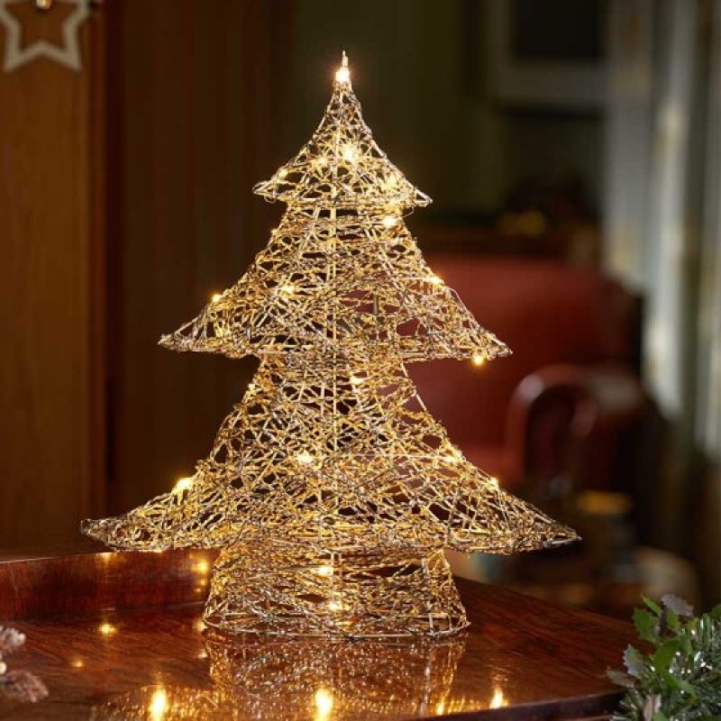 SG XMAS : GOLD WEAVE WONDERTREE 60CM