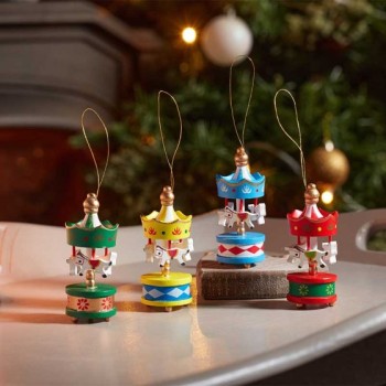 SG XMAS : CAROUSEL PENDANT 4PK