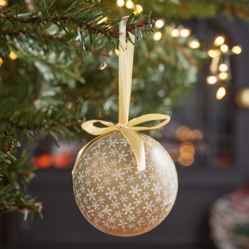 SG XMAS : SNOWFLAKES BAUBLE - ASSORTED 