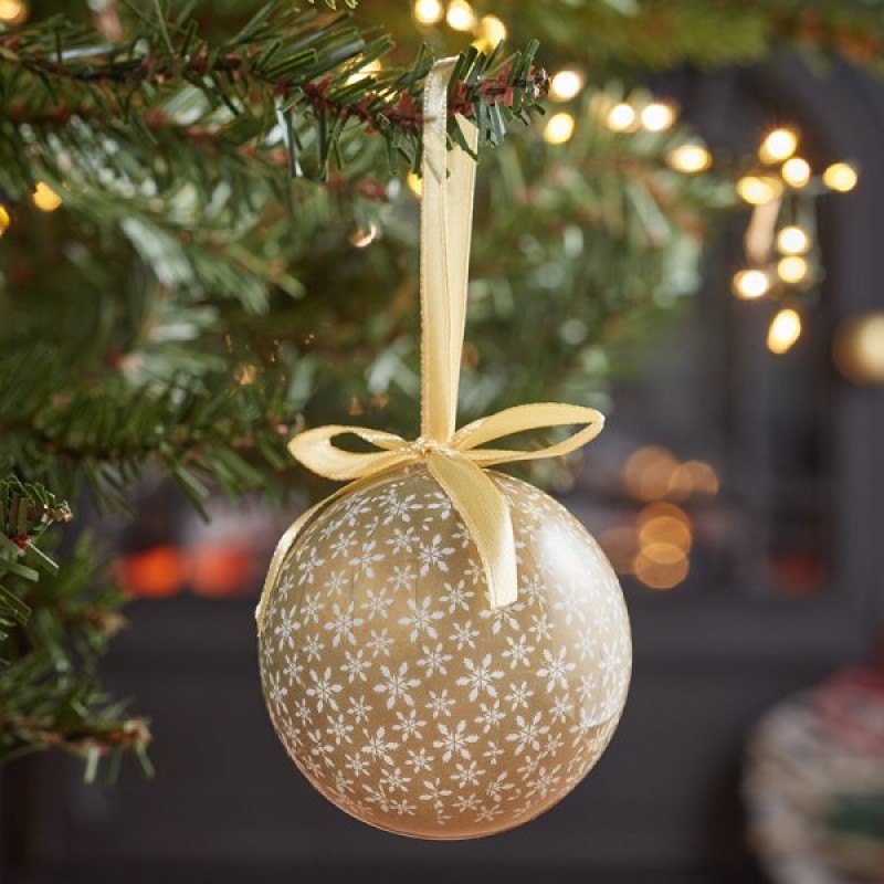 SG XMAS : SNOWFLAKES BAUBLE - ASSORTED 