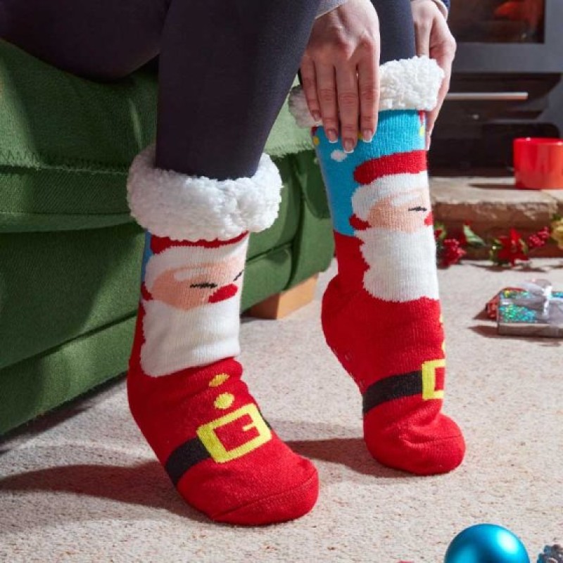 SG XMAS : SLIPPERSOCKS SANTA