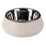 Floorgrip Bamboo & SS Pet Bowl Stone 14cm