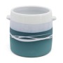 PAUL MALONEY POTTERY TEAL UTENSIL TIDY