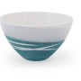 PAUL MALONEY POTTERY TEAL S/4 BOWLS