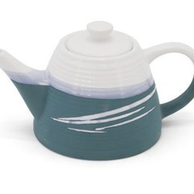 PAUL MALONEY POTTERY TEAL TEA POT