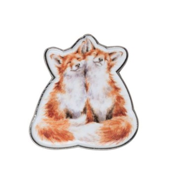 Wrendale Contentment Fox Pin Badge