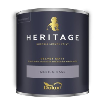 Dulux Heritage Velvet Matt Medium Base 1L