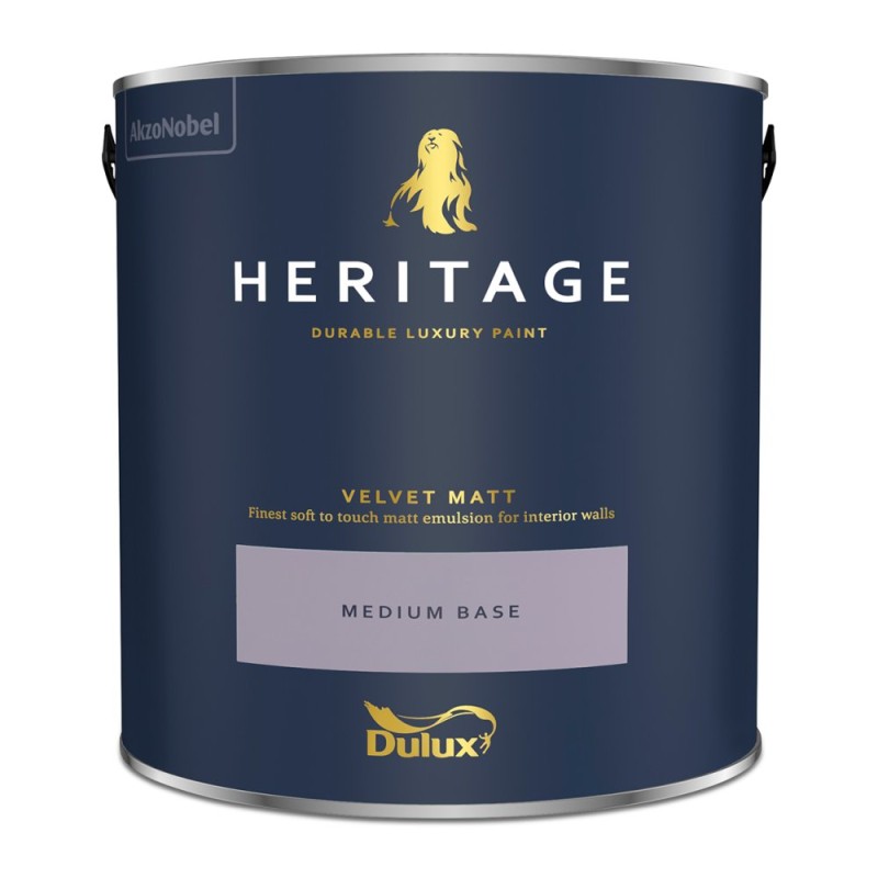Dulux Heritage Velvet Matt Medium Base 2.5L