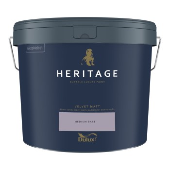 Dulux Heritage Velvet Matt Medium Base 10L