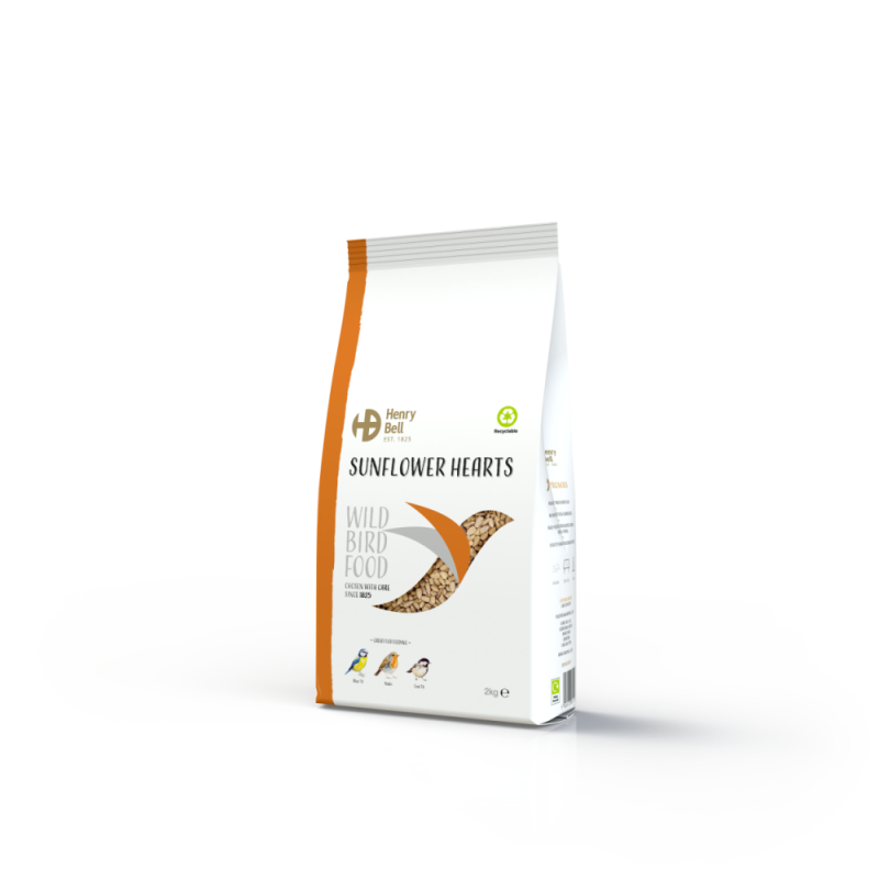 Henry Bell Bird Feed - Sunflower Hearts 2Kg