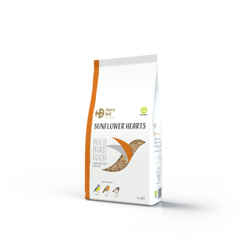 Henry Bell Bird Feed - Sunflower Hearts 4Kg