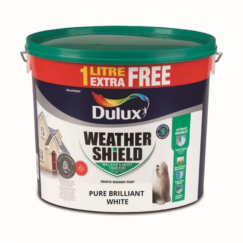 WEATHERSHIELD WHITE 10LT + 10% EXTRA FREE