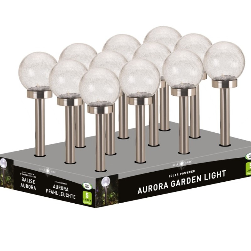AURORA S/S SOLAR STAKE LIGHT