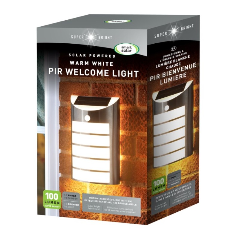 PIR WELCOME LIGHT - WARM WHITE 100L