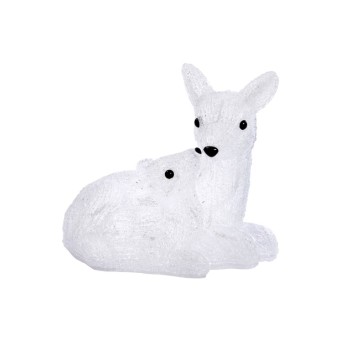 SG XMAS : INLIT ICE FROSTED DOE & FAWN