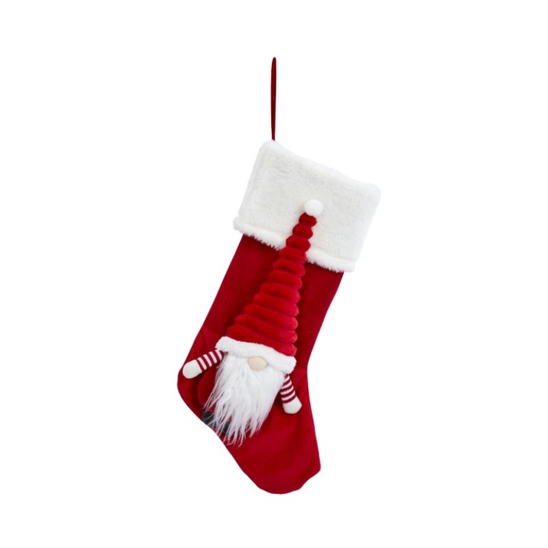 SG XMAS : GONK STOCKING RED