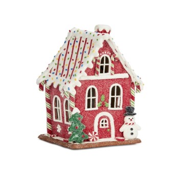 GINGERBREAD FROSTY CANDYCABIN