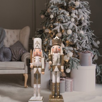 NUTCRACKER JUMBO - GOLD & WHITE