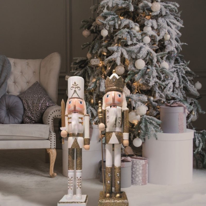 NUTCRACKER JUMBO - GOLD & WHITE
