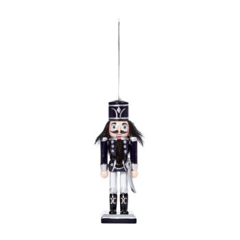 NUTCRACKER PENDANT - NAVY & SILVER