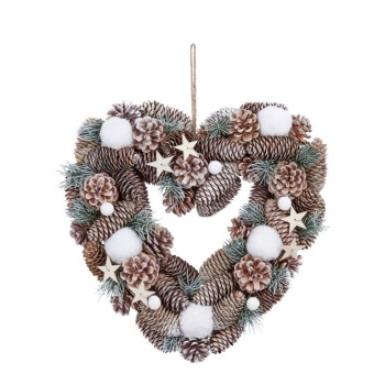 SG XMAS : FROSTPINE HEART 35 CM