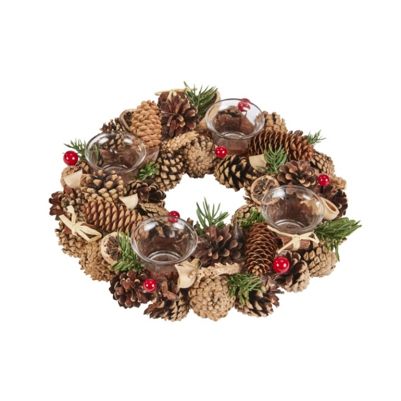 SG XMAS : WINTERSPICE CANDLE HOLDER 33 CM