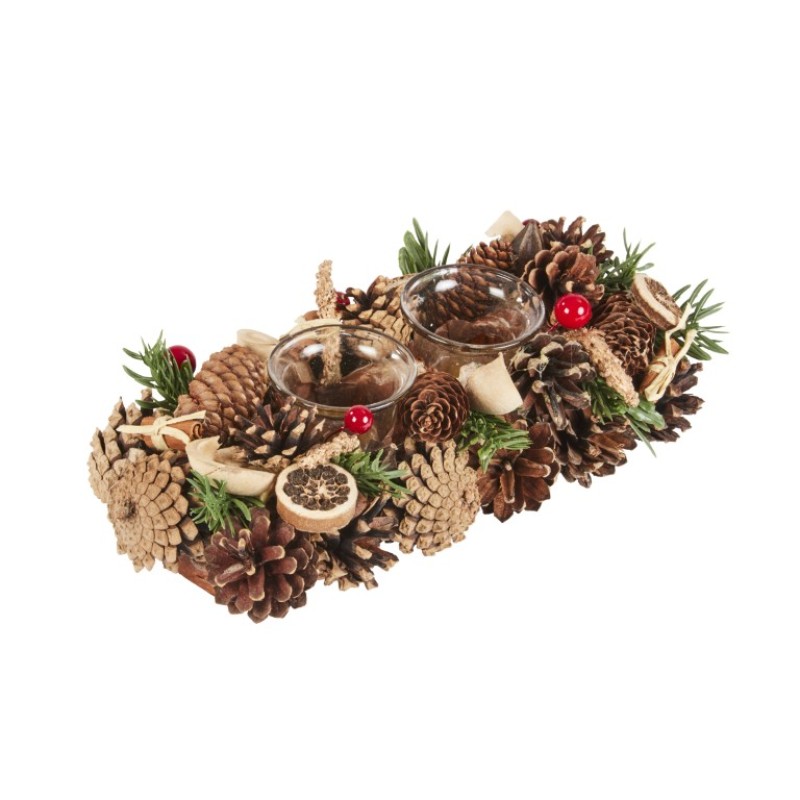 SG XMAS : WINTERSPICE CANDLE HOLDER 30 CM