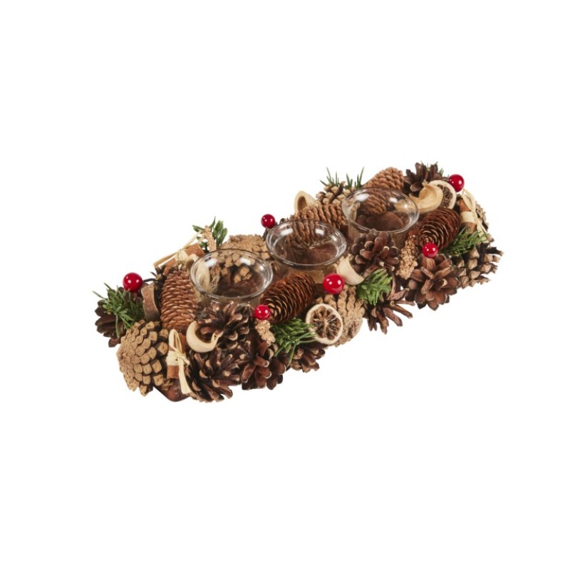 SG XMAS : WINTERSPICE CANDLE HOLDER 36 CM