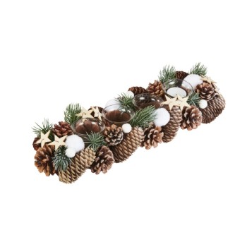 SG XMAS : FROSTPINE CANDLE HOLDER 42 CM