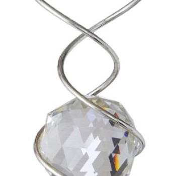 BLUE SPINNING DOUBLE HELIX 41CM