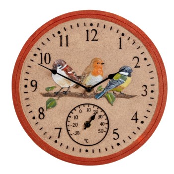 SG: BIRDWOOD WALL CLOCK 12