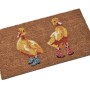 SG: DUCKS IN WELLIES DOOR MAT 45X75CM