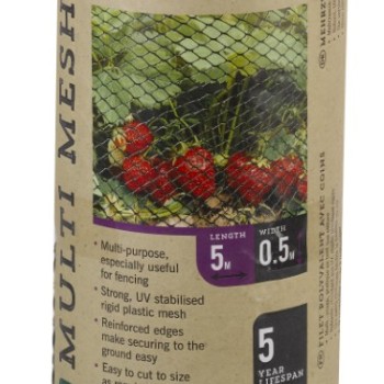 GARDEN MESH - BROWN 20MM MESH 0.5 X 20M