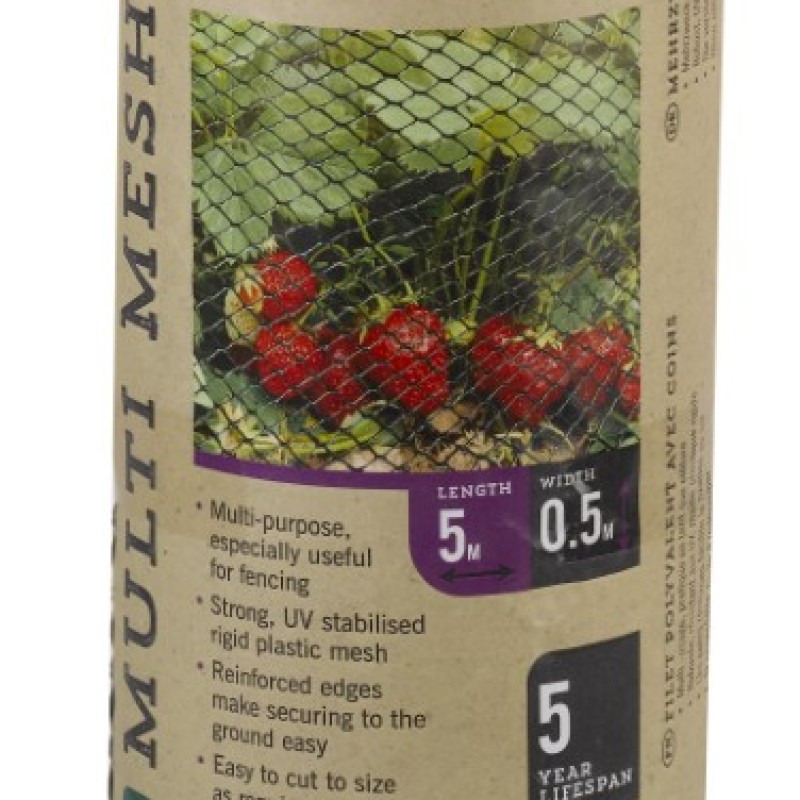 GARDEN MESH - BROWN 20MM MESH 0.5 X 20M