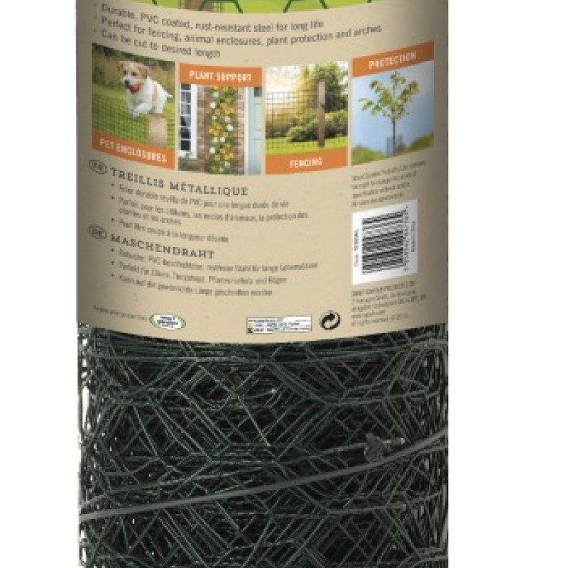 WIRE NETTING - 25MM 0.5 X 5M PVC