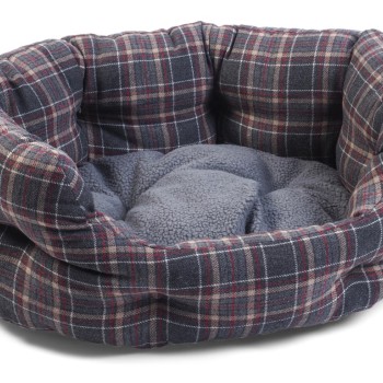 PLAID OVAL BED XL