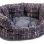 PLAID OVAL BED L