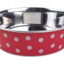 POLKA BOWL RED 17CM
