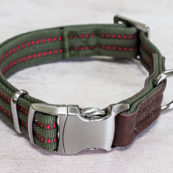 SG: PRIMO DOG COLLAR OLIVE S