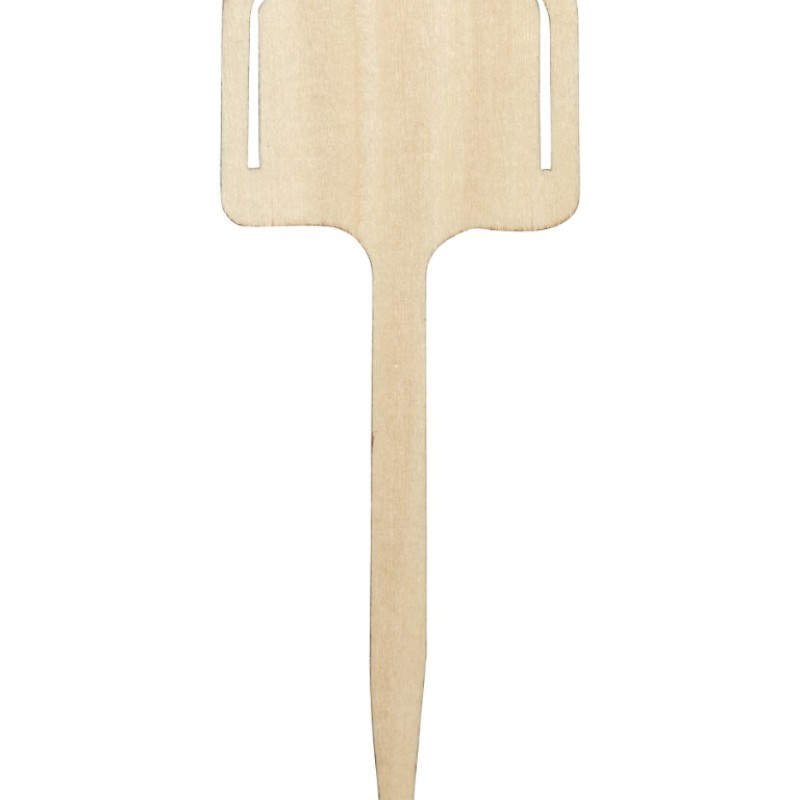 WOODEN T LABELS 12.5 CM 10-PK - FSC 1